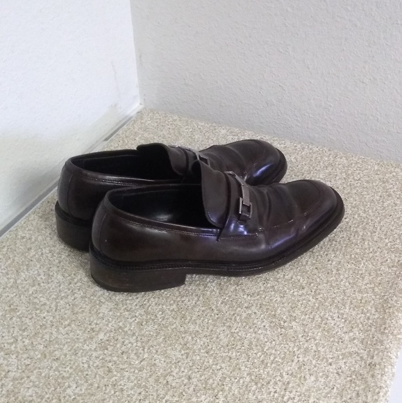 Gucci Brown Leather Slip On Loafers - Picture 5 of 6